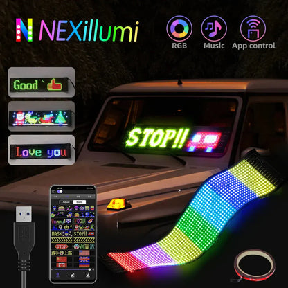 ✨ Free Shipping🚗Flexibles Bluetooth-LED display for vehicles