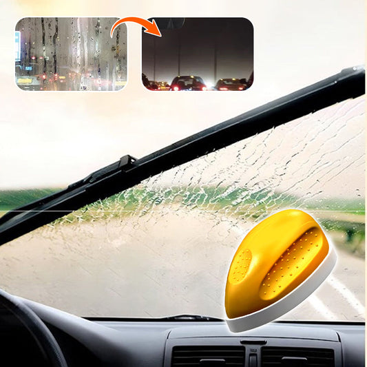 🔥Car Glass Cleaning Mouse with Oil Film Remover