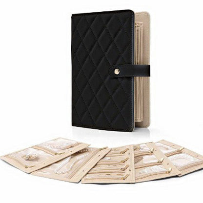 📢📢Buy 2 get 1 free !! 🌿Elegant Portable Checkered Jewelry Storage Bag✨