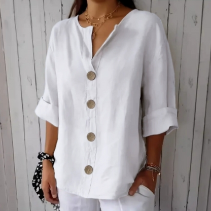 💥Limited Time Big Sale OFF💥Women's Loose Fashion Button Top
