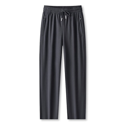 Ice Feel Quick-Dry Athletic Pants – Cooling Fabric, Loose Fit & Moisture-Wicking (M–4XL) 🌿👖