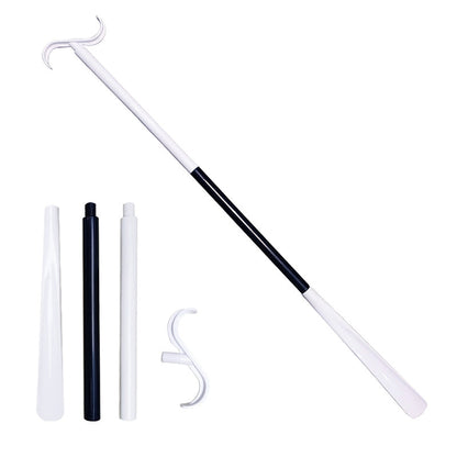 Adjustable Long Shoe Horn with Sock Remover for Seniors
