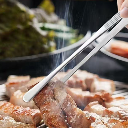 🔥Multi-purpose Stainless Steel Anti-slip BBQ & Baking Tongs