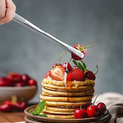 🔥Multi-purpose Stainless Steel Anti-slip BBQ & Baking Tongs