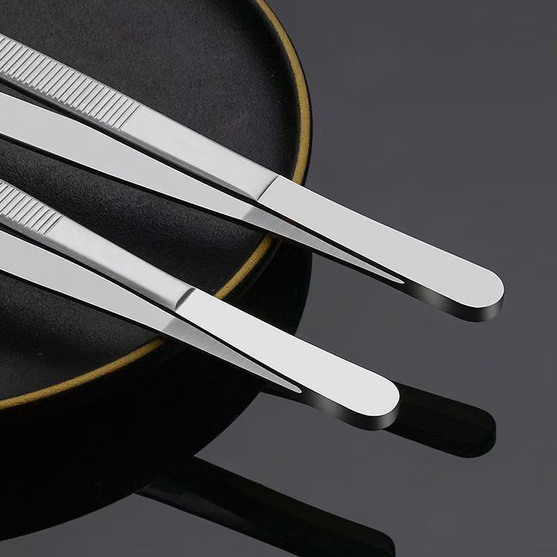 🔥Multi-purpose Stainless Steel Anti-slip BBQ & Baking Tongs