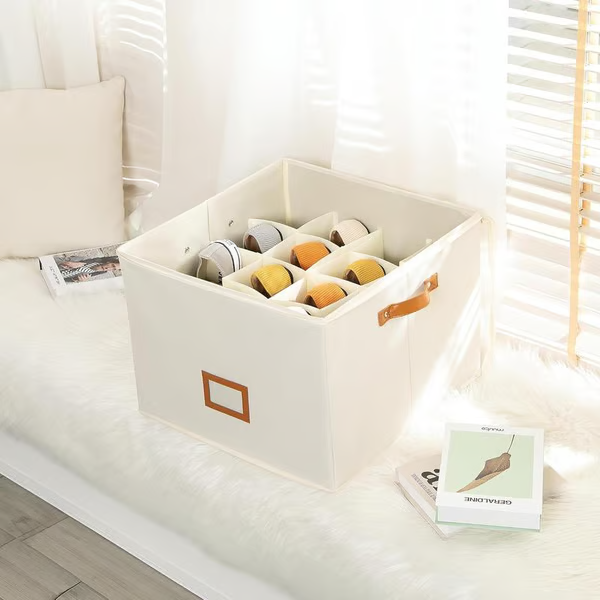 👟 Fabric Shoe Organizer Storage Box – Foldable, Large Capacity, Dustproof & Breathable for Closet & Bedroom 🧺✨