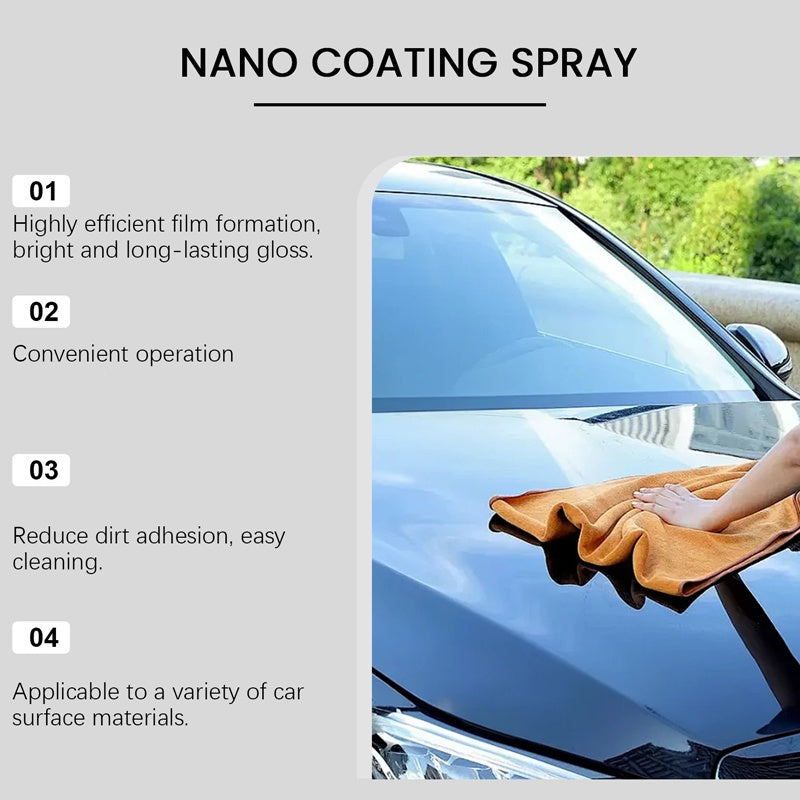 🚗 BUY 2, GET 1 FREE! ✨Car polish spray + microfiber cloth – restores shine and protects paintwork in minutes, scratch-resistant formula ☀️