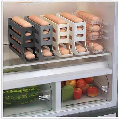 🎉 Automatic Rolling Egg Holder for Fridge 🥚