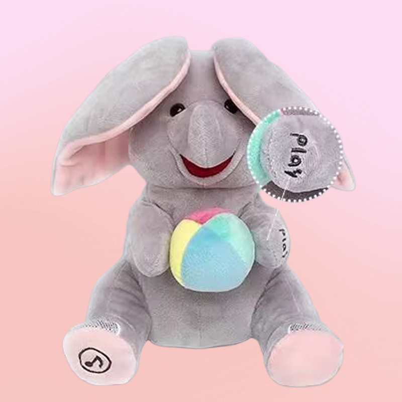 Cute Hide And Seek Elephant Plush Doll