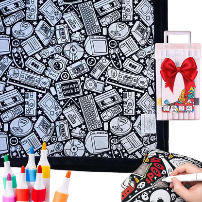 🎨✨DIY Coloring Blanket with Markers