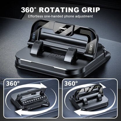 📱✨ 360° Rotating Foldable Phone Holder - Universal Compatibility with Anti-Slip Base for Desk, Car & Travel Use 🚗💻