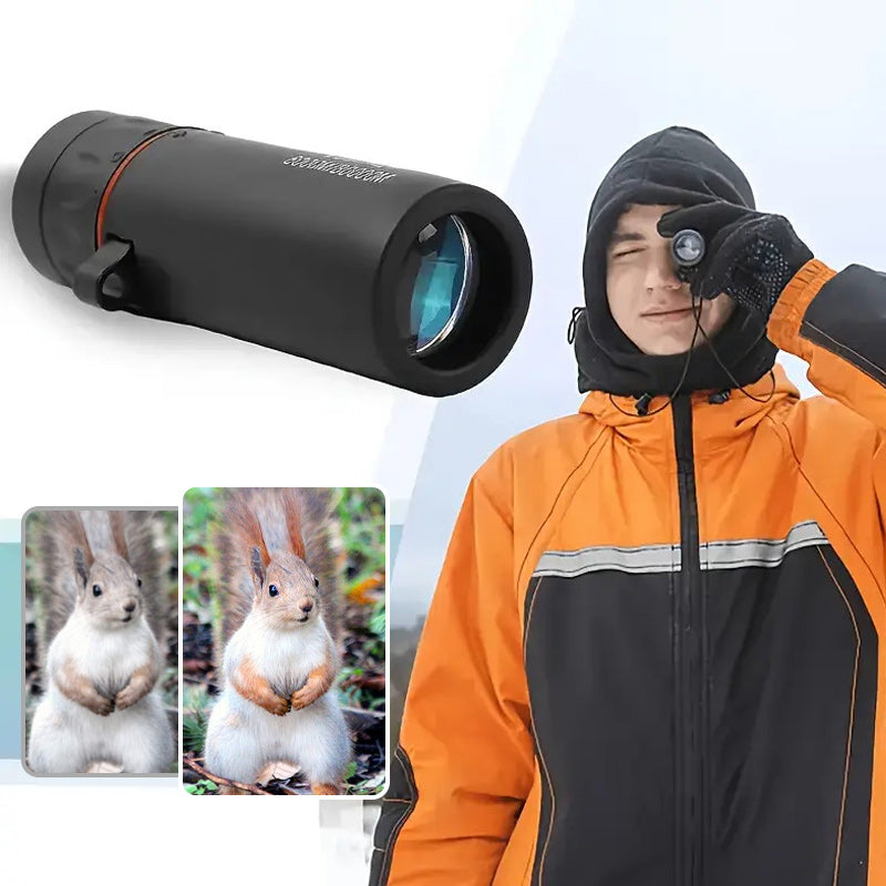 🔭Outdoor Portable Monocular Telescope - 12x50 High Definition with Smartphone Adapter for Adventures 🌄📱