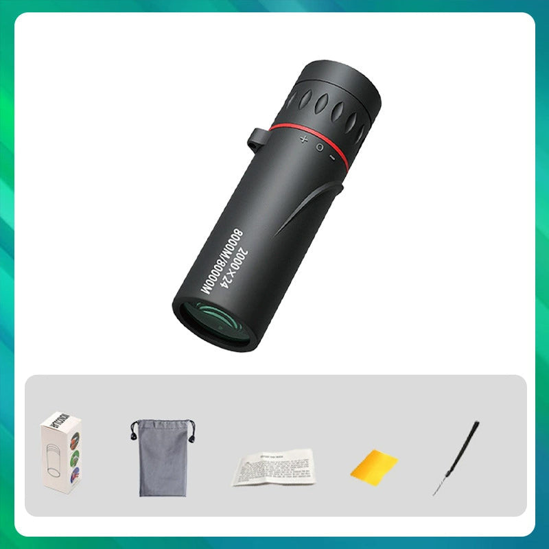 🔭Outdoor Portable Monocular Telescope - 12x50 High Definition with Smartphone Adapter for Adventures 🌄📱
