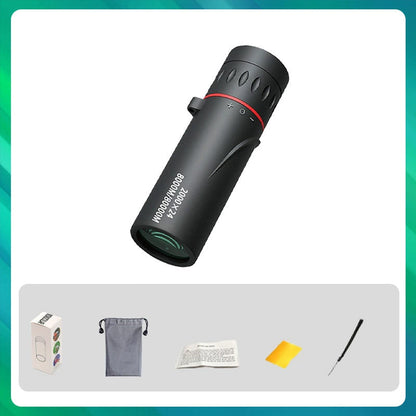 🔭Outdoor Portable Monocular Telescope - 12x50 High Definition with Smartphone Adapter for Adventures 🌄📱