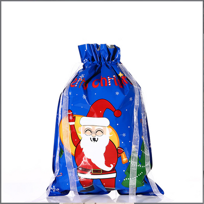 Christmas Drawstring Gift Bags