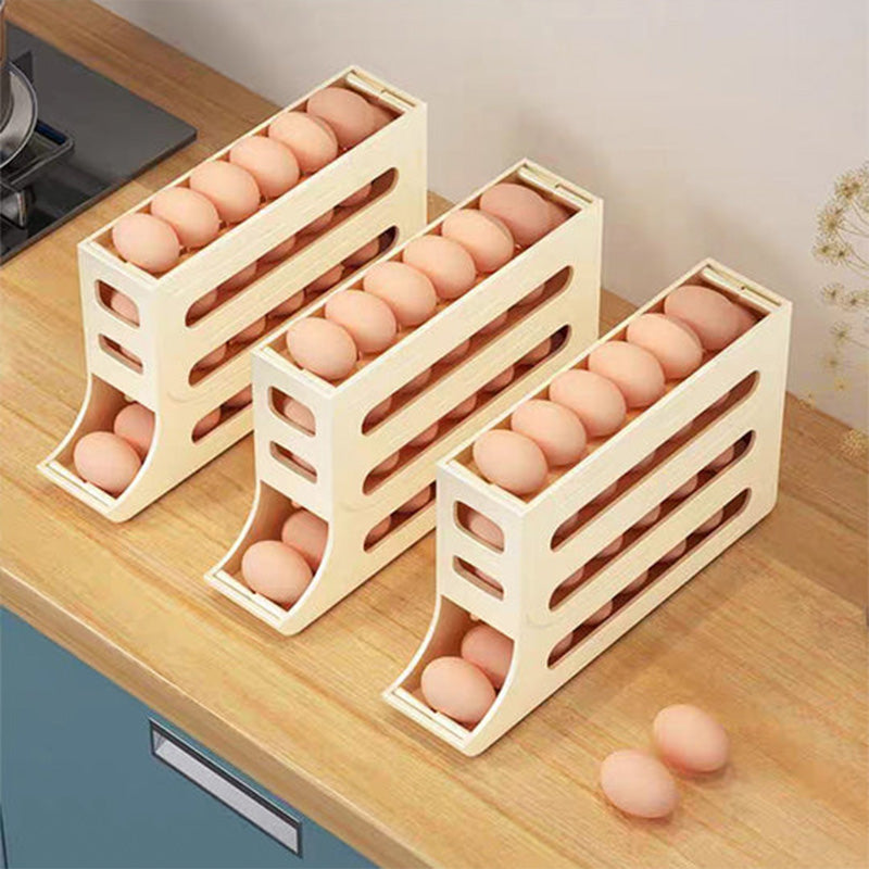 4-Tier Tilted Design Egg Storage Rack