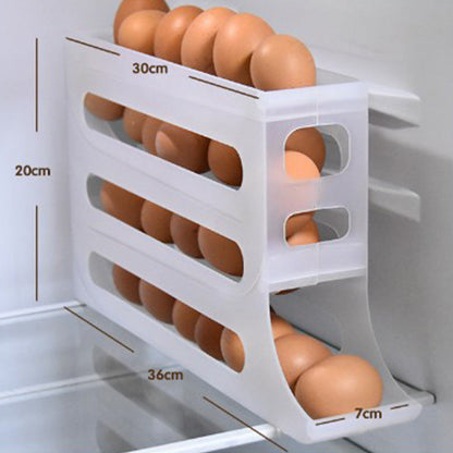4-Tier Tilted Design Egg Storage Rack