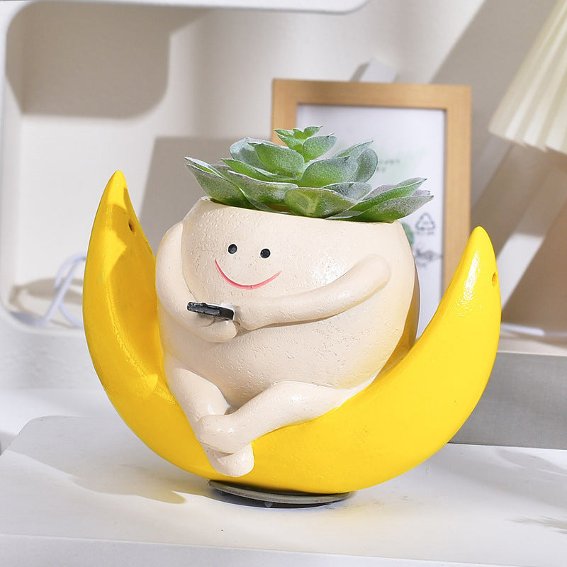 💝Playful Round Planter