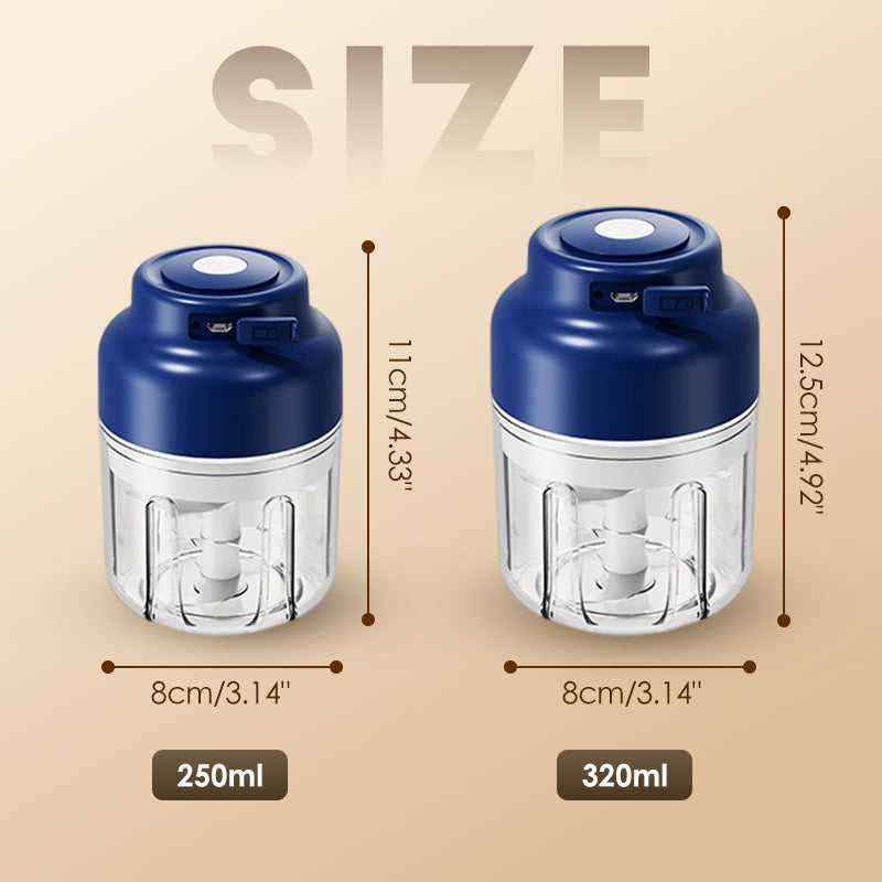 Electric Mini Garlic Chopper Set