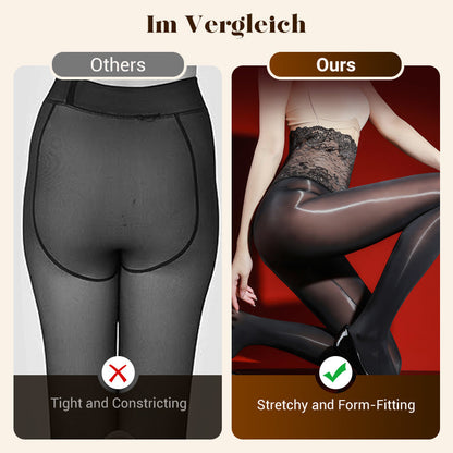 Value Bundle: 8D Oil-Sheen Rose Lace Stockings