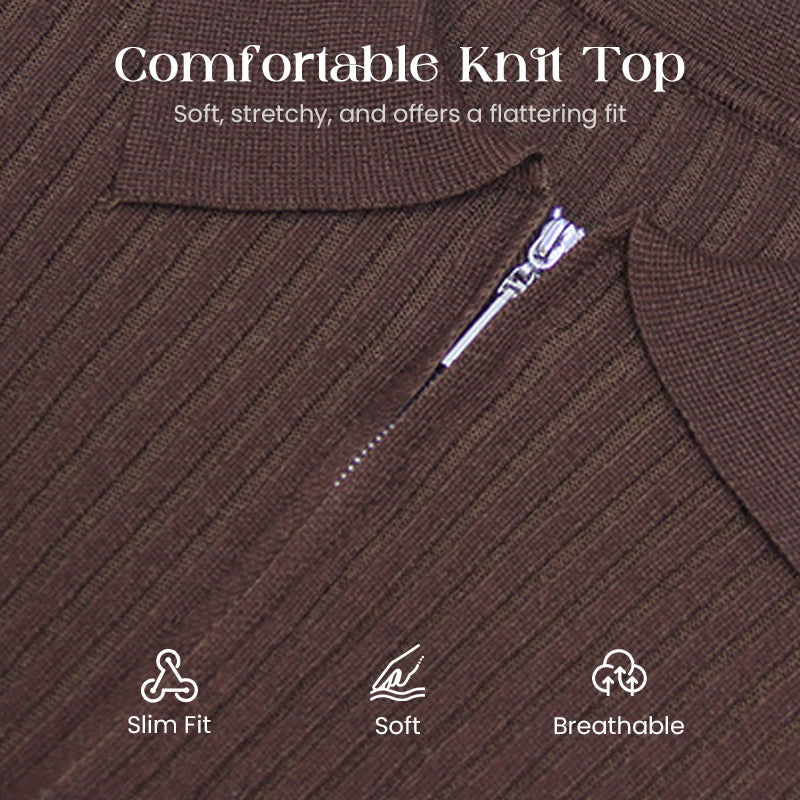 💥Ribbed Knit Top & Floral Maxi Skirt Set