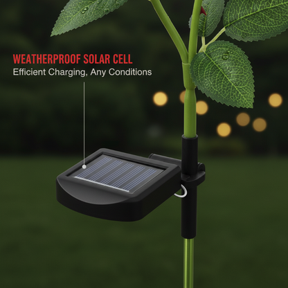Solar Powered Rose Flower Garden Stake Lights