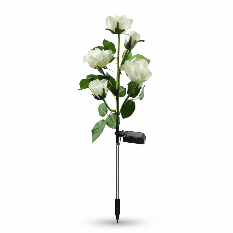 Solar Powered Rose Flower Garden Stake Lights