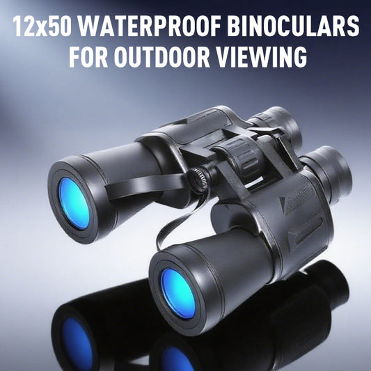 12x50 Waterproof Binoculars for Outdoor Viewing