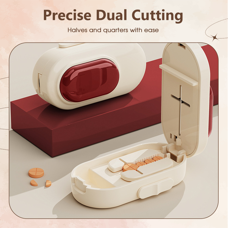 2-in-1 Safety Pill Cutter and Storage Case