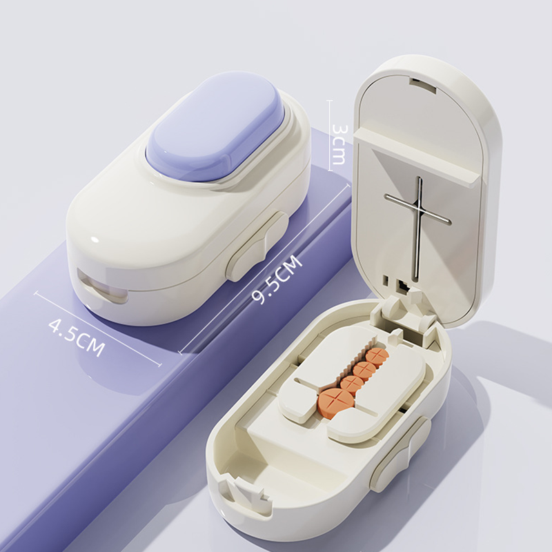 2-in-1 Safety Pill Cutter and Storage Case