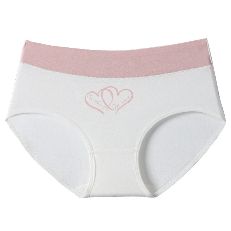 Women's High-Waist Heart Print Briefs