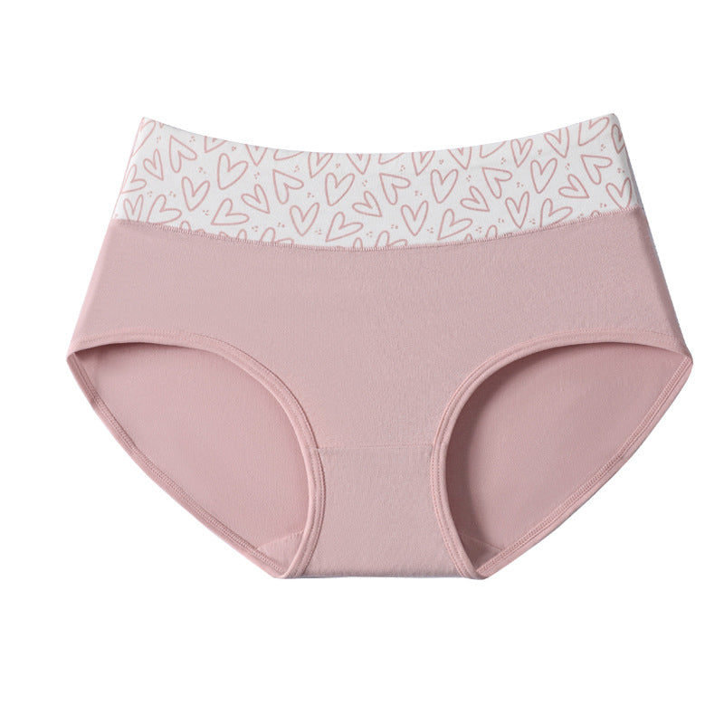 Women's High-Waist Heart Print Briefs
