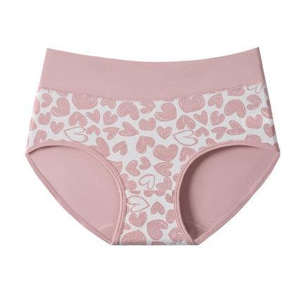 Women's High-Waist Heart Print Briefs