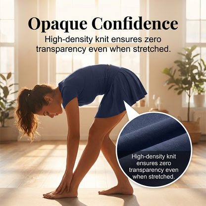 Women's Sporty Two-Piece Pleated Skirt Set