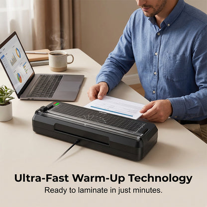 🔥A4 Thermal Laminating Machine with Paper Trimmer and Corner Rounder