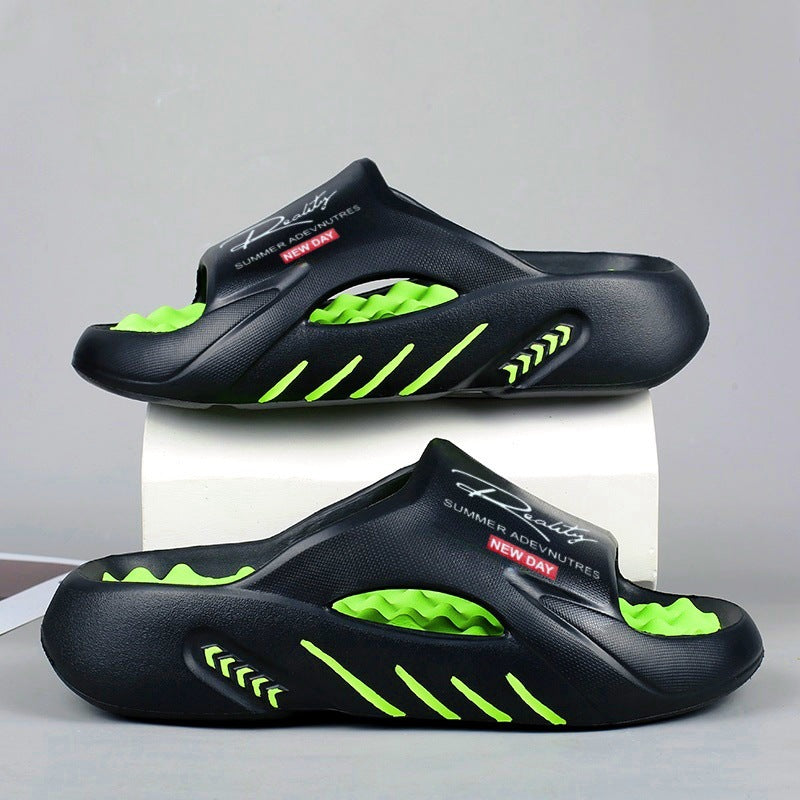 Non-Slip Thick Sole Cloud Slides for Men