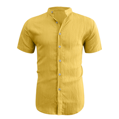 ✨New Arrival👕Men's Summer Stand Collar Short Sleeve Shirt