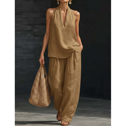 Women's Halter Neck 2-Piece Set