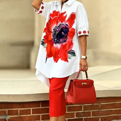 Women's Floral Print 2-Piece Set