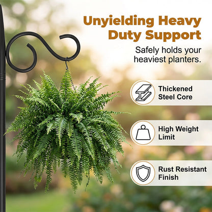 Decorative Garden Hook for Bird Feeders & Plants