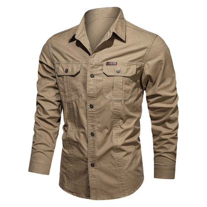 Men's Long Sleeve Cotton Workwear Shirt
