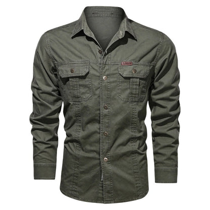 Men's Long Sleeve Cotton Workwear Shirt
