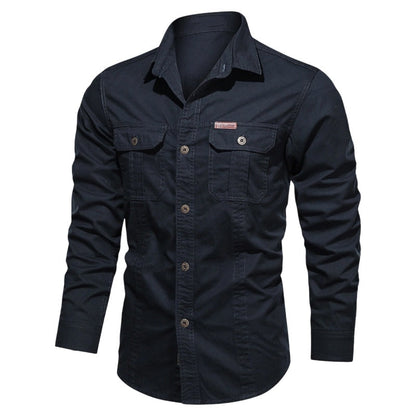 Men's Long Sleeve Cotton Workwear Shirt