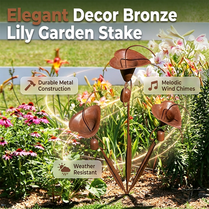 ⏳Time-Limited Special⏰Calla Lily Garden Stake with Bell Chimes