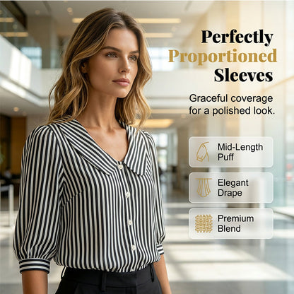 🔥New Arrivals & Special Offers-Summer Commuter Striped Button-Down Shirt