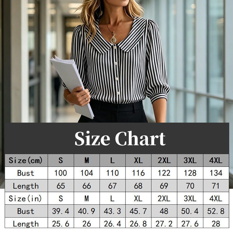 🔥New Arrivals & Special Offers-Summer Commuter Striped Button-Down Shirt