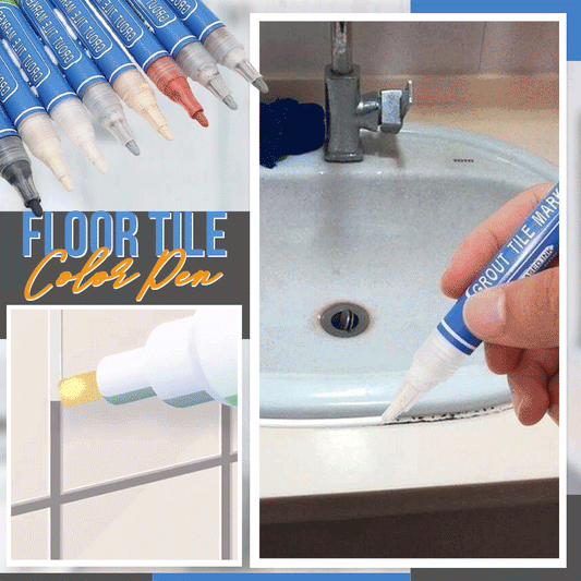 🛁Tile Grout Repair Coloured Pencil – Covers blackened, mouldy joints & restores like‑new colour. Water‑based, non‑toxic. 🖊️🧴