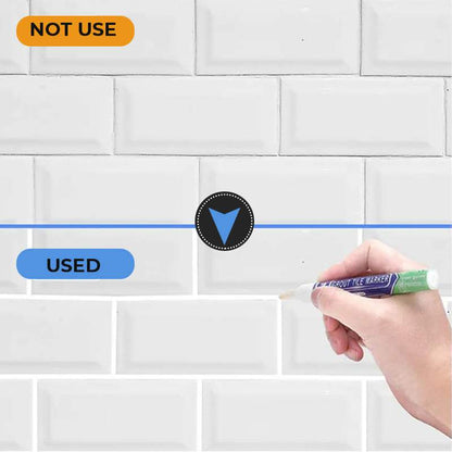 🛁Tile Grout Repair Coloured Pencil – Covers blackened, mouldy joints & restores like‑new colour. Water‑based, non‑toxic. 🖊️🧴