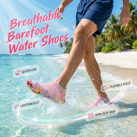 👣 Lightweight Water Shoes – Fast-Drying Aqua Socks for Surf, Swim & Fitness – Anti-slip sole, breathable mesh & perfect for beach walks, yoga or running 🏄‍♂️