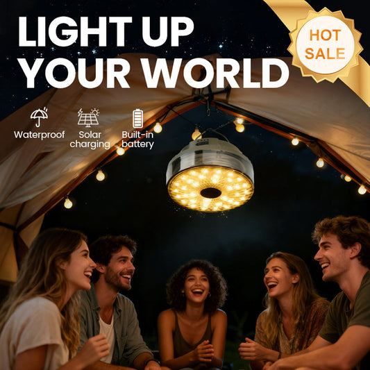 Solar Camping Light with 20m Light Strip